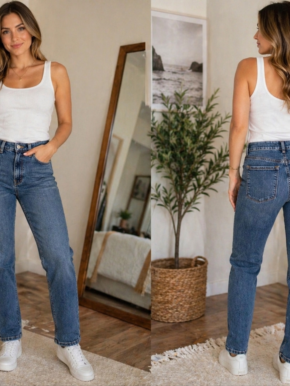 L.L.Bean Classic Fit Jeans Women’s Size 6 MT Medium Wash Straight Leg Casual Den